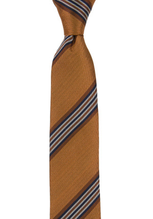 SERIOUSSTRIPES BURNT ORANGE schmale Krawatte