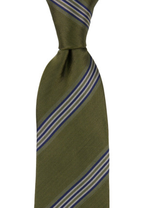 SERIOUSSTRIPES MOSS GREEN klassisch breite Krawatte