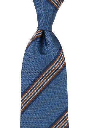 SERIOUSSTRIPES SLATE BLUE klassisch breite Krawatte