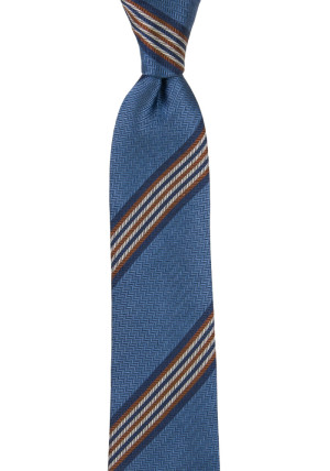 SERIOUSSTRIPES SLATE BLUE schmale Krawatte