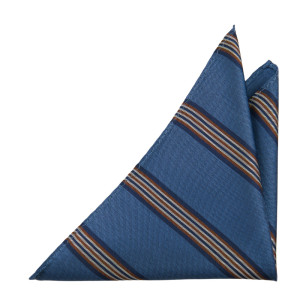 SERIOUSSTRIPES SLATE BLUE Einstecktuch