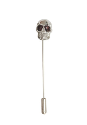 SKULL SILVER reversnadel