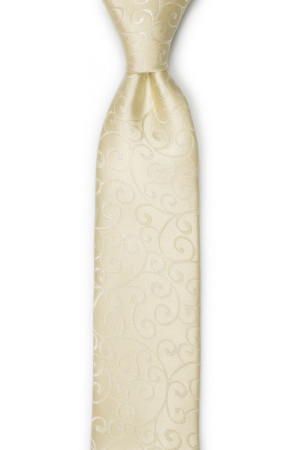 SNAZZY Champagne schmale Krawatte