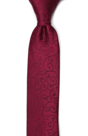 SNAZZY Dark red schmale Krawatte