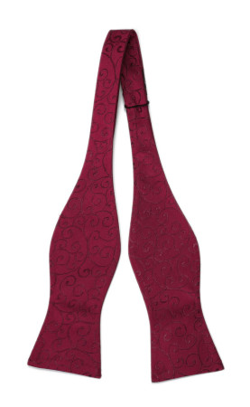 SNAZZY Dark red ungebundene Fliege