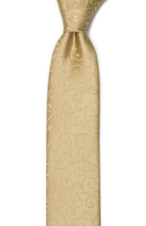 SNAZZY Gold schmale Krawatte
