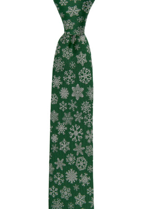 SNOFLINGA Green schmale Krawatte
