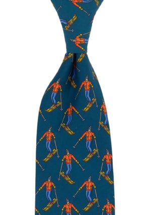SNOWSLOPER BLUE klassisch breite Krawatte