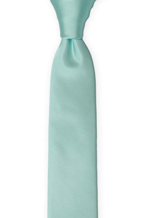 SOLID Aquamarine turquoise schmale Krawatte