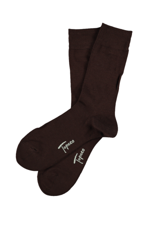 SOLID BAMBOO DARK BROWN socken
