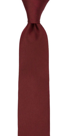 SOLID Burgundy schmale Krawatte