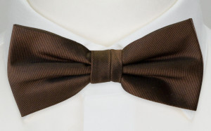SOLID Dark brown Fliege