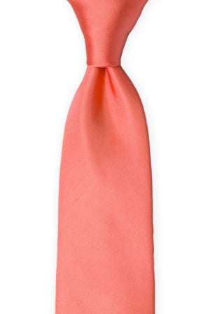 SOLID Dark coral klassisch breite Krawatte