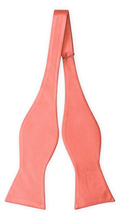 SOLID Dark coral ungebundene Fliege