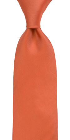 SOLID Dark peach klassisch breite Krawatte