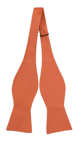 SOLID Dark peach ungebundene Fliege
