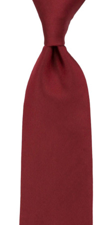 SOLID Dark red klassisch breite Krawatte