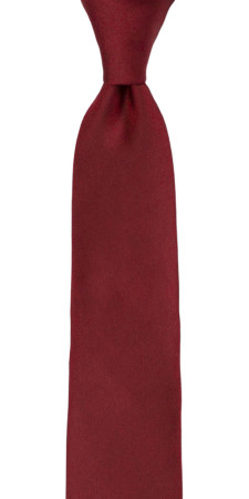 SOLID Dark red schmale Krawatte