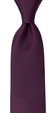 SOLID Eggplant klassisch breite Krawatte