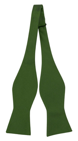 SOLID Green ungebundene Fliege