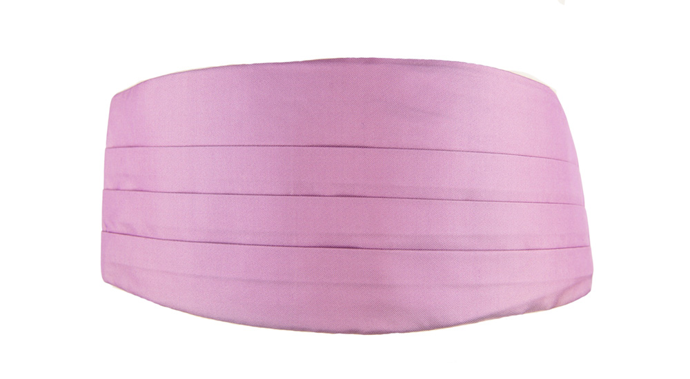 SOLID Lavender Pink kummerbund