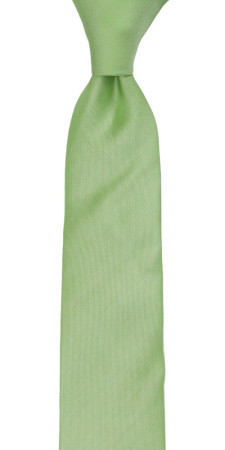 SOLID Light green schmale Krawatte