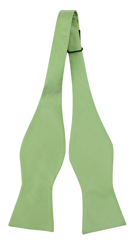 SOLID Light green ungebundene Fliege