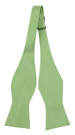 SOLID Light green ungebundene Fliege