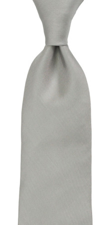 SOLID Light grey klassisch breite Krawatte