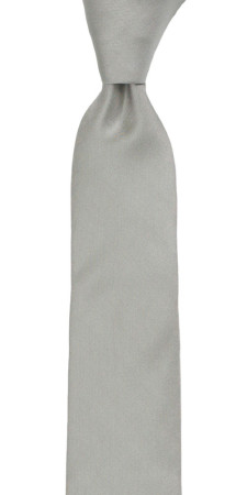 SOLID Light grey schmale Krawatte