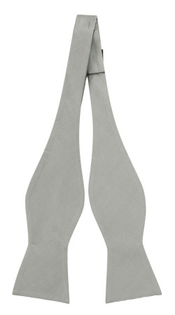 SOLID Light grey ungebundene Fliege