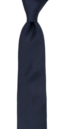 SOLID Navy blue schmale Krawatte
