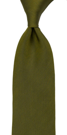 SOLID Olive klassisch breite Krawatte