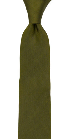 SOLID Olive schmale Krawatte