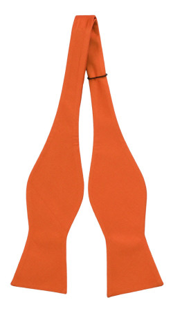 SOLID Orange ungebundene Fliege