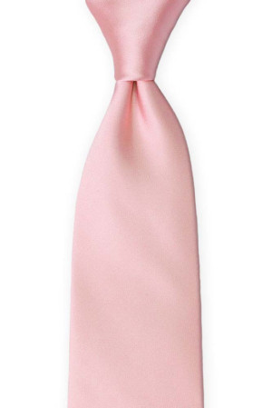 SOLID Pale pink klassisch breite Krawatte
