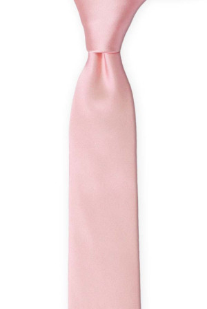 SOLID Pale pink schmale Krawatte