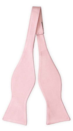 SOLID Pale pink ungebundene Fliege