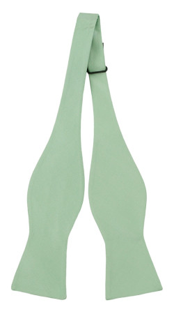 SOLID Pastel green ungebundene Fliege