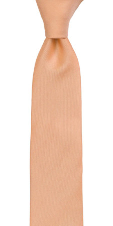 SOLID Peach schmale Krawatte