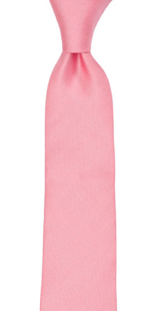 SOLID Pink schmale Krawatte