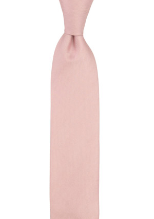 Solid Powder Pink schmale Krawatte