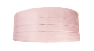 Solid Powder Pink kummerbund