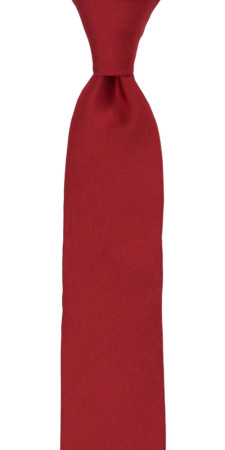 SOLID Red schmale Krawatte