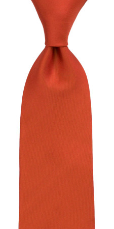 SOLID Rusty Orange klassisch breite Krawatte