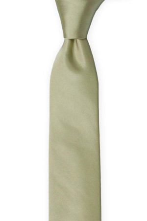 SOLID Sage green schmale Krawatte