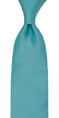 SOLID Turquoise klassisch breite Krawatte