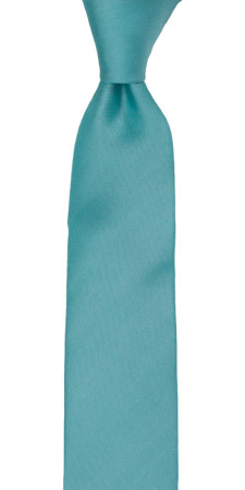 SOLID Turquoise schmale Krawatte