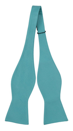 SOLID Turquoise ungebundene Fliege