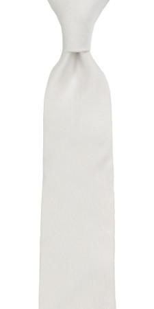 SOLID White schmale Krawatte